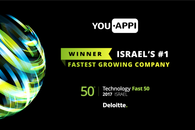 YouAppi Named #1 on Deloitte Israel's Technology Fastest Growing List YouAppi Named #1 on Deloitte Israel's Technology Fastest Growing List